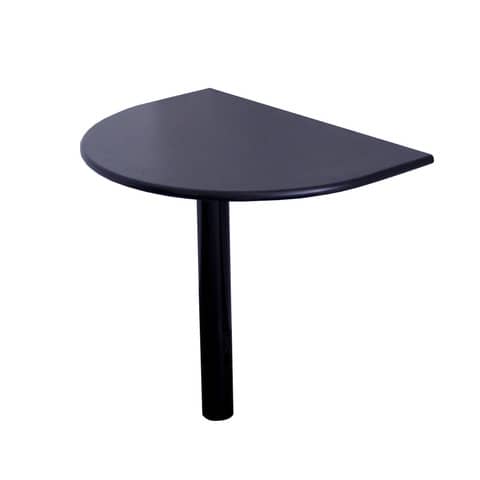 Penisola Frensy Venice 80x60x72 cm laccato nero con gamba in metallo UVEP