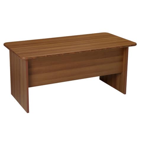 Scrivania Frensy BYTE 160x80x72 cm fianchi a pannello noce tabacco UFBNS16