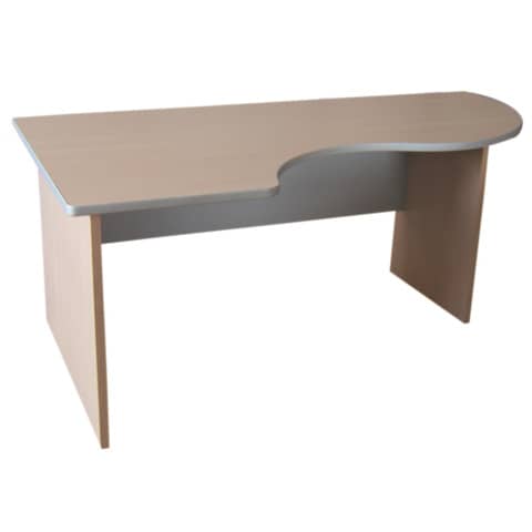 Scrivania informatica con semipenisola sinistra Frensy EMOTION 160x100x72 cm rovere - UEMWS16S