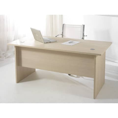 Scrivania Frensy Larix 140x80x72 cm fianchi a pannello larice ULALS140