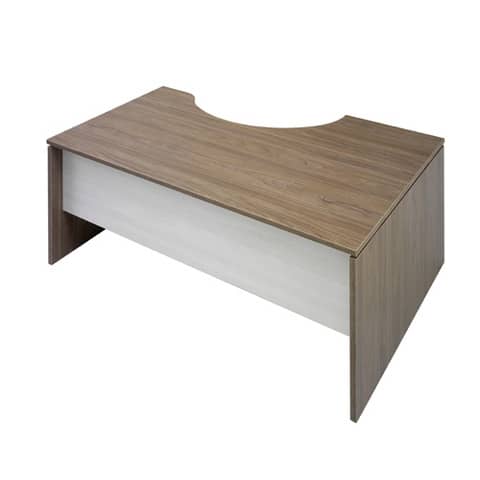 Scrivania informatica Frensy Florence semipenisola a sinistra 160x100x72 cm fianchi a pannello - olmo - UFL16SX