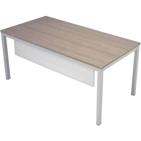 Scrivania con gambe metalliche Frensy Florence 180x80x72 cm olmo frassino chiaro - UFLSM18