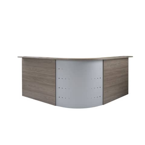 Scrivania Reception Frensy Florence con sopralzo 80x80x72 cm fianchi a pannello olmo - UFLSRSA80