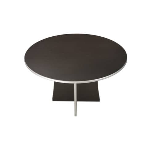 Tavolo miniriunione Frensy Spirit Ø 125 cm - H.72 cm wengé USPWTR125