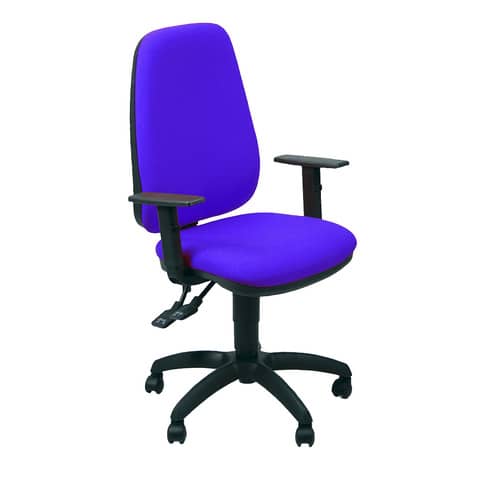 Sedia operativa girevole Unisit Teti TETE Eco Smart - rivestimento ignifugo blu - con braccioli - TETE/IB