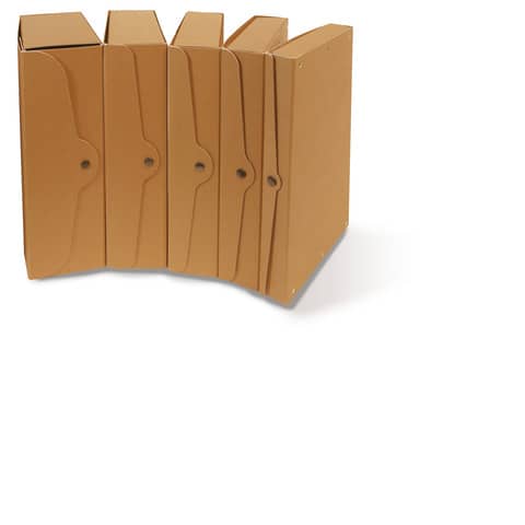 Scatola portaprogetti con bottone in cartone EURO-CART 35x25 cm dorso 12 cm FMCXCPECO12AV