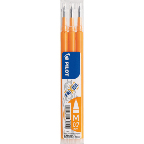 Refill penne a sfera Pilot Frixion Ball e Clicker 0,7 mm pesca Set 3 pezzi - 6848
