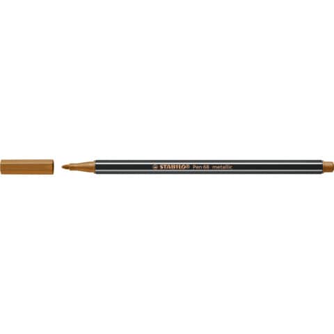 Pennarelli Stabilo Pen 68 metallic 1 mm rame - 68/820