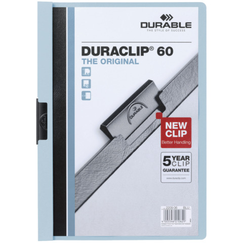 Cartellina con clip Durable DURACLIP® A4 - dorso …