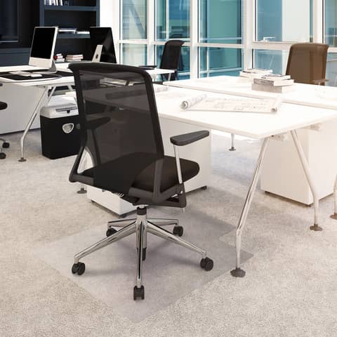 Tappeto protettivo a U Floortex ValueMat™ 90x120 cm - pavimenti duri - trasparente FC129017LV