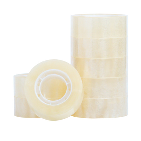 Nastro adesivo trasparente Q-Connect in PP 19 mm x 33 m - torre da 8 rotoli - KF27013