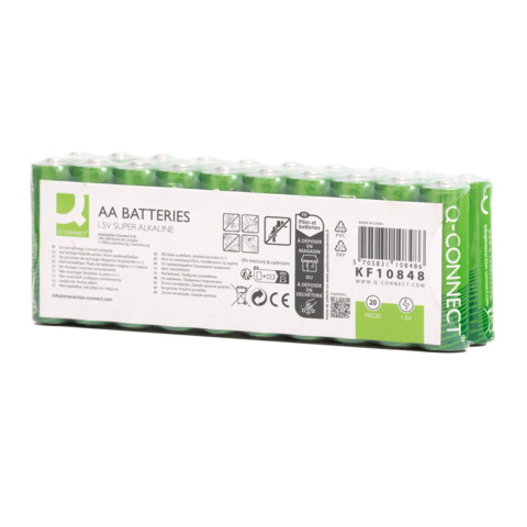 Batterie alcaline Q-Connect AA conf. 20 pezzi - …