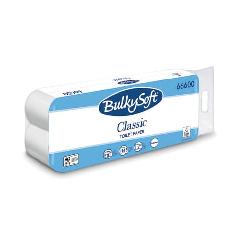 Carta igienica in cellulosa Bulkysoft Classic 145 strappi …