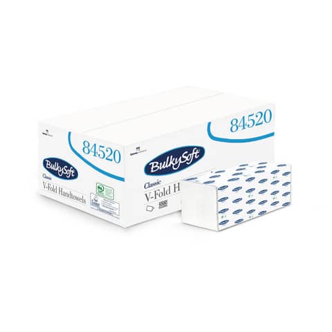 Asciugamani interfogliati piagatura a V Bulkysoft Classic 24x21,5 …