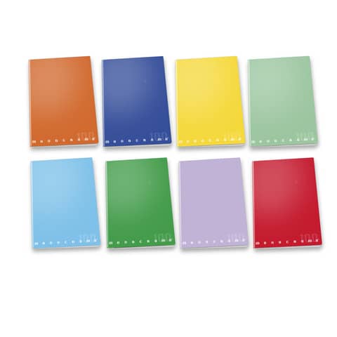 Maxi quaderno Pigna Monocromo A4 - 100 g/m² - 38 ff - 10M - colori assortiti - 0229888 10