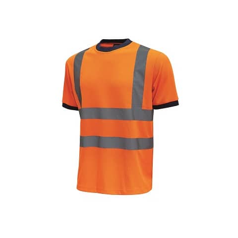 T-Shirt alta visibilità Glitter U-Power cotone-poliestere arancio fluo - Taglia XXL - HL197OF GLITTER XXL