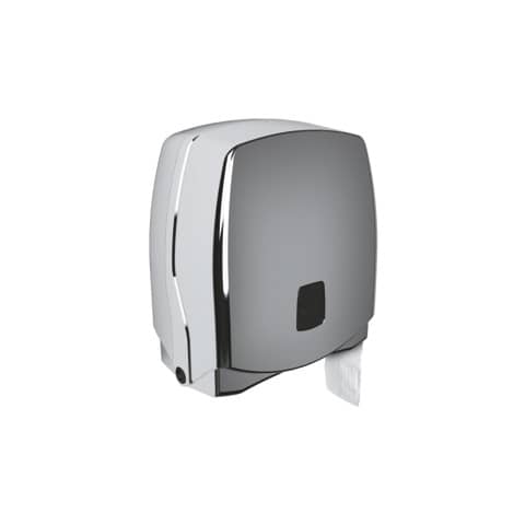 Mini distributore di carta igienica jumbo Hylab Ø max rotolo 20 cm - argento STE-TO3/SS