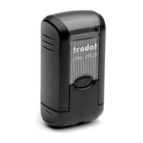 Printy 4908 Timbro di testo Trodat PERSONALIZZATO fino a 1 riga nero dim. max personalizzazione 15x7 mm - 11660