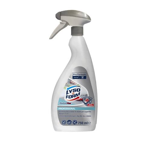 Disinfettante multiuso Lysoform Alcohol Plus Professional - 750 ml spray 101104845