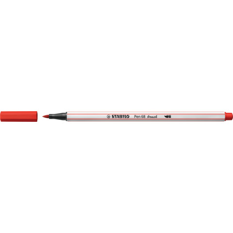 Pennarello Stabilo Pen 68 brush - punta a pennello - M 1 mm carminio 568/48