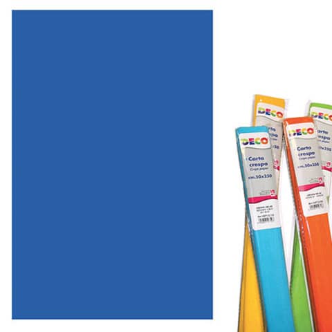 Rotolo di Carta crespa - 50x250 cm - 40 g/m² Deco blu 10713/14