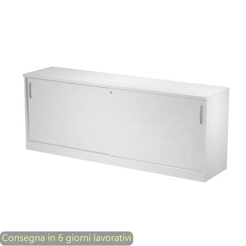 Armadio basso bianco con ante scorrevoli Artexport Bridge/Flex …