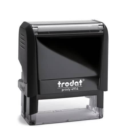 Printy 4914 Timbro di testo Trodat PERSONALIZZATO fino a 7 righe nero dim. max personalizzazione 64x26 mm - 63366