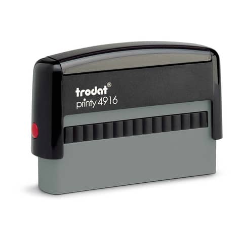 Printy 4916 Timbro di testo Trodat PERSONALIZZATO fino a 3 righe nero dim. max personalizzazione 70x10 mm - 11666