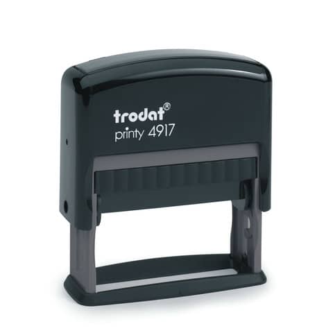 Printy 4917 Timbro di testo Trodat PERSONALIZZATO fino a 3 righe nero dim. max personalizzazione 50x10 mm - 68831