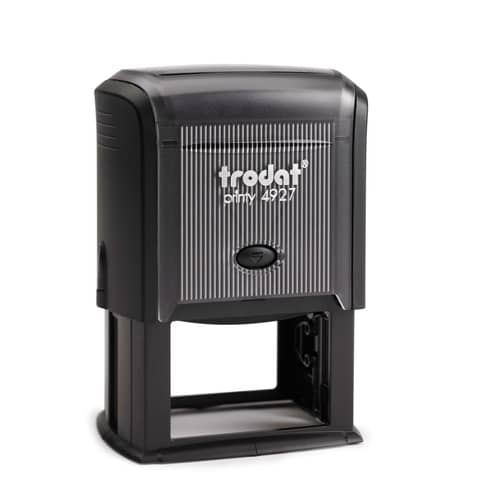 Printy 4927 Timbro di testo Trodat PERSONALIZZATO fino a 10 righe nero dim. max personalizzazione 60x40 mm - 11672