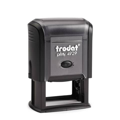 Printy 4929 Timbro di testo Trodat PERSONALIZZATO fino a 7 righe nero dim. max personalizzazione 50x30 mm - 11674