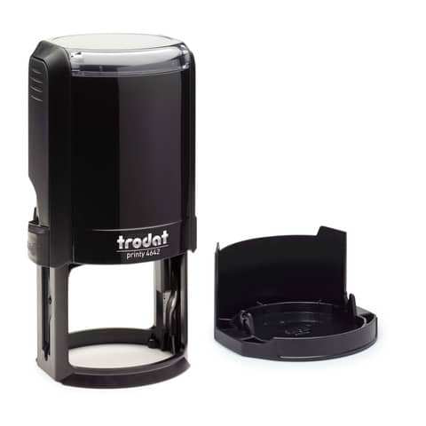 Printy 4642 Timbro di testo Trodat PERSONALIZZATO fino a 9 righe nero dim. max personalizzazione Ø 42 mm - 69394