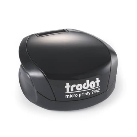 Micro Printy 9342 Timbro di testo tascabile PERSONALIZZATO dimensione max pers.ne Ø42 mm - fino a 9 righe- 182063