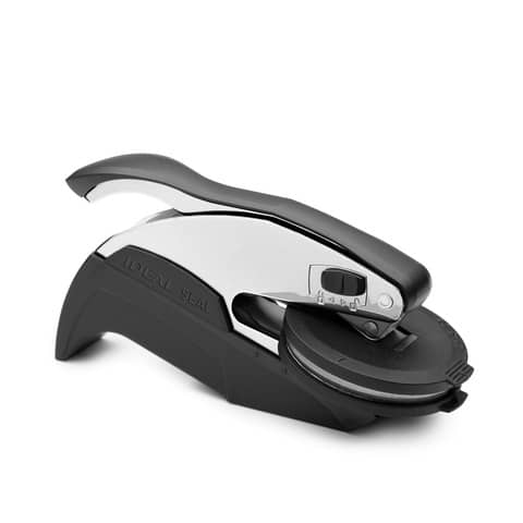 Ideal Seal 970051/LS Cromo - Timbro a secco PERSONALIZZATO - pressa Ø51 mm - con borsa deluxe - 185417