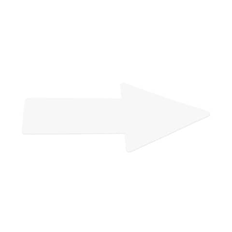 Sticker pavimenti a Freccia - 20x5 cm - Tarifold bianco conf. 10 pz - B197402