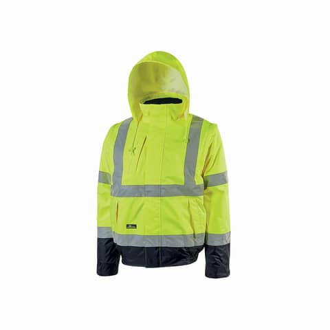 Giubbotto bomber alta visibilita' Crafty Yellow Fluo U-Power taglia M HL158YF-M
