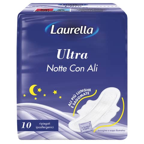 Assorbenti Ultra notte con ali Laurella conf. 10 …