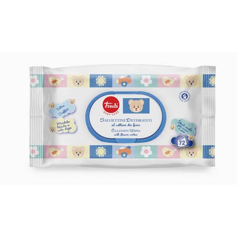 Salviettine detergenti al nettare dei fiori Trudi Baby Care - conf. 72 pezzi Flow Pack - 00429.1