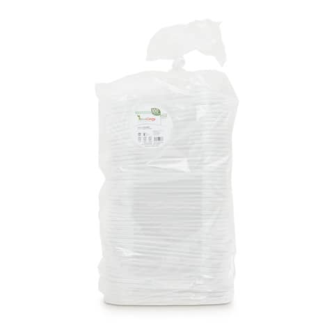 Coperchi in PET ecoCanny Take Away per vaschette bianco 125x143x8 mm conf. 100 pz - ECO‐COP12PET