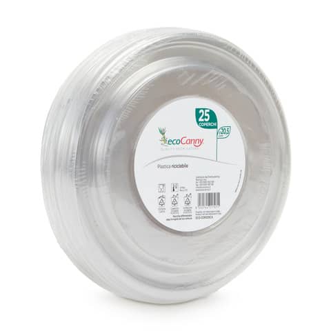 Coperchio per Ciotola ecoCanny Take Away ECO-205CA bianco Ø205 mm conf. 25 pz - ECO‐COP205CA