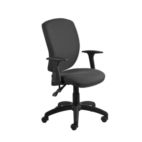 Seduta operativa Mirage Back-system in tessuto ignifugo Seditaly con braccioli fissi BR03 nero - MRG0C3Q0CB833