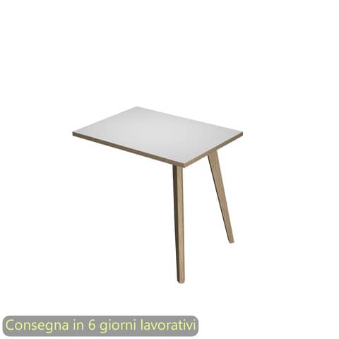 Allungo reversibile per scrivanie Woody 60x80xH.74,4 cm gambe …