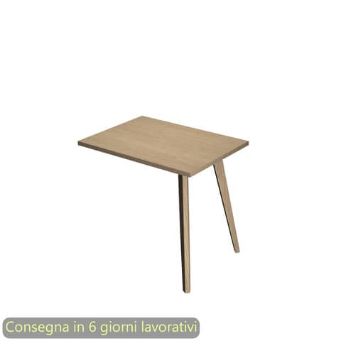 Allungo reversibile per scrivanie Woody 60x80xH.74,4 cm gambe …