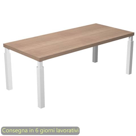 Scrivania direzionale piano ciliegio arabis 180x90xH.74 cm gamba …