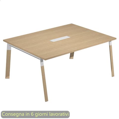 Tavolo riunioni con top access Bridge 160x120xH.72,5 cm …