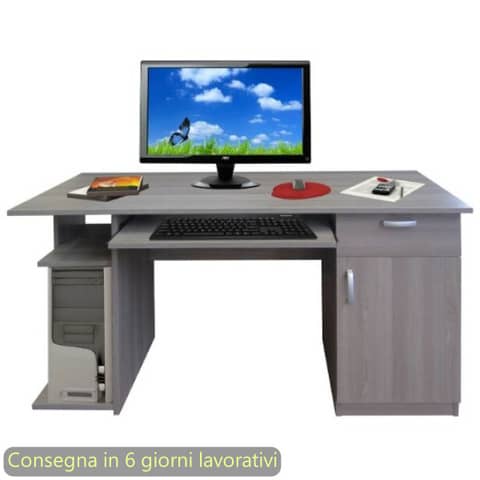 Scrivania Home Office 140x57xH.75 cm Artexport piano frassino …