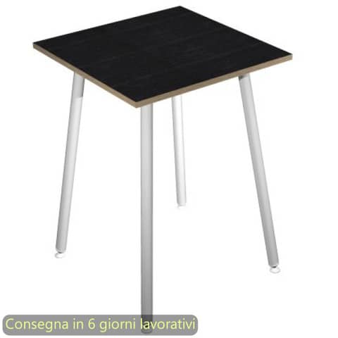 Tavolo alto Skinny Metal 80x80xH.105 cm con gambe …