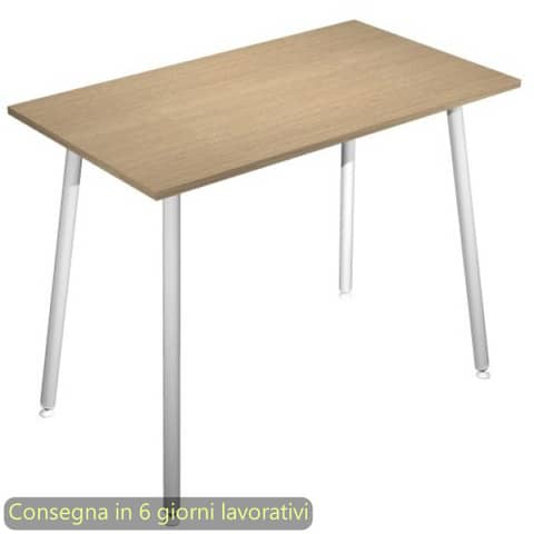 Tavolo alto Skinny Metal 140x80xH.105 cm con gambe …
