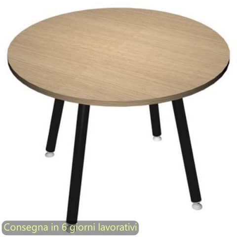 Tavolo rotondo Skinny Metal ø100xH.74,4 cm con gambe …