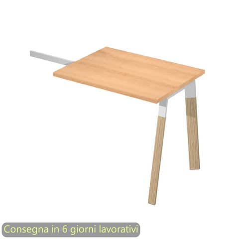 Allungo reversibile per scrivanie K73 Wood 60x80xH.74,4 cm …